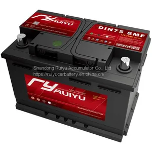 12v 75ah Din Sealed Maintenance Free Lead Acid Auto Car Battery thumbnail-1