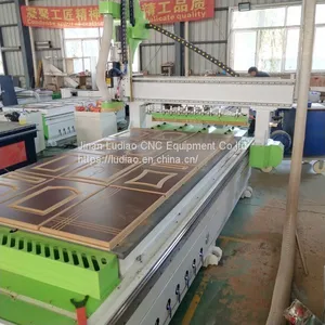 MDF Wood Cabinet Door Making Linear Tool Change 1325 ATC CNC Router Machine for Wood Furniture thumbnail-5