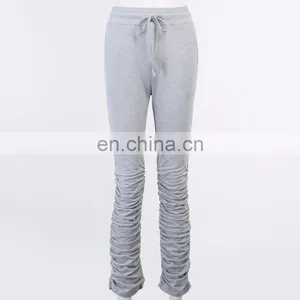 Joggers Women Stacked Leggings Streetwear Women Stacked Pants Womens Fashion Drawstring Sweatpants Woman Pants Clothes thumbnail-6