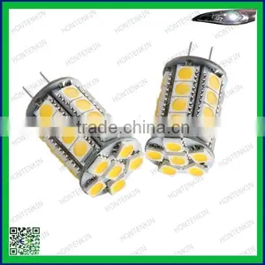 Bi-pin G4 Tower Type 30 LEDs SMD 5050 LED Bulbs Warm White 12V DC thumbnail-1