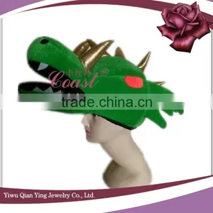 Funny Green Adult Dragon Head Shaped Party Hats thumbnail-3