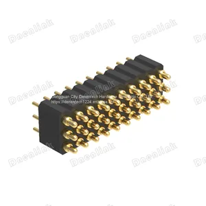 Dnenlink 2.00mm Pitch Triple Row H4.0mm Straight SMT Type Male Header PogoPin Connectpr thumbnail-4
