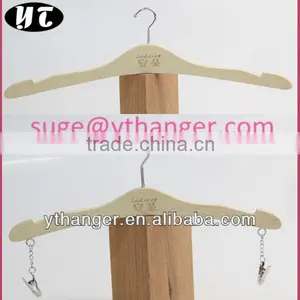 UWL01 Natural Bra Hangers Wood Lingerie Hangers thumbnail-1