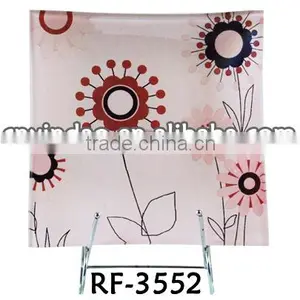 Wholesale Promotion Decorative Clear Glass Plate for Decoupage for Daily Use thumbnail-1