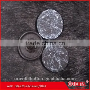 Colorful Brushed Black Flat Face Spring Snap Button thumbnail-3