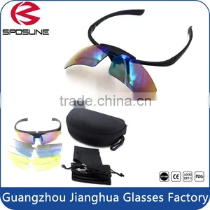 Matt Black Replaceable Flip up Polycarbonate Frame uv Protective Eye Gafas thumbnail-5