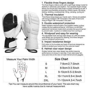 KUTOOK Snoboarding Gloves Ski Mittens Winter Sports thumbnail-5