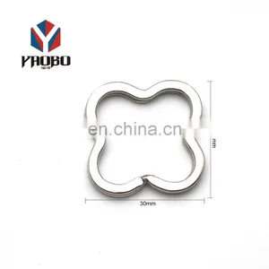 Sale In Bulk 25mm Custom Split Keychain Key Chain Ring For Promotion Gifts thumbnail-1