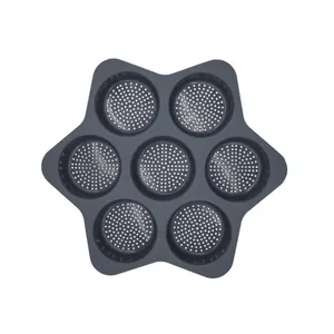 Kitchen Accessories Home and Kitchen Gadgets Silicone Baking Bread Mold Burger Bun Mold Baking Tools Silicone Hamburger Mold thumbnail-4