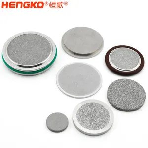 Hengko 0.1 to 90μ M Sintered Porous Metal Powder 316L Stainless Steel Filter Disc thumbnail-2