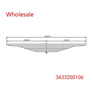 3433200106 Heavy Duty Vehicle Rear Wheel Spring Arm Wholesale For Mercedes Benz thumbnail-1