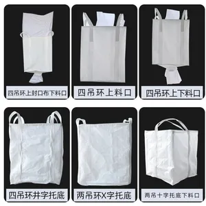1000kgs Firewood Bag Bulk Bag Super Sack Breathable Big Bag Vented Container Bags 1ton Bag for Packaging Log, Firewood, Potato, Onion thumbnail-4
