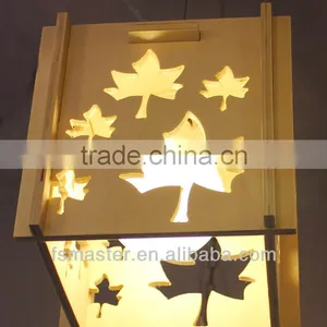 2013new Design Wooden Nature Color Warm Color Cube Shape Pendant Light for Restaurant thumbnail-1