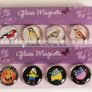 Round Glass Fridge Magnet for Sale, Square and Heart Shape Glass Magnet thumbnail-6