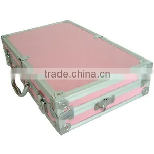 Pink Aluminum Briefcase Storgae Tool Box thumbnail-2