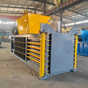 Cardboard Compactor Automatic Paper Cardboard Waste Pet Baler Baling Press thumbnail-1