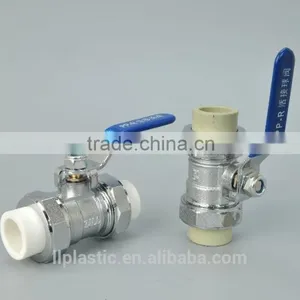 2015 Top Quality Hot Selling ABS Handle High Pressure PPR Brass Ball Radiator Angle Valve thumbnail-5