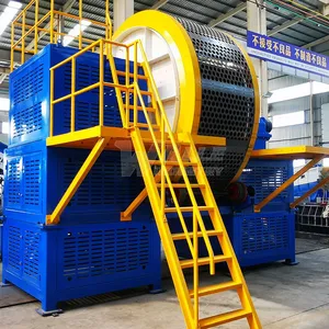 Dual-Shaft High-Strength Tire Shredder, Thick-Walled Engineering Tire Crushing Pre-treatment Equipment thumbnail-2