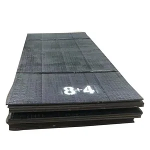 Chromium Carbide Overlay Wear Plate 6+4 8+6 58HRC Hardfacing Bimetal Mining Liner thumbnail-1