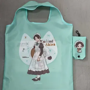 Custom Full Color Printed Foldable Bag With Small Storage Pocket, Custom Size & Shape Available thumbnail-2