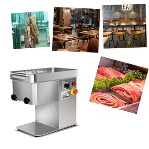 MO-QDMECH Electric Meat Slicer 304 Stainless Steel RL039 Vegetable Cutting Machine Shredder Dicer for Food Processing thumbnail-2