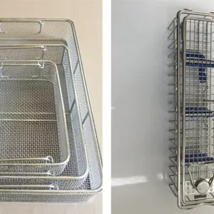 Stainless Steel Wire Basket, Full Welded Construction, 1.5mm Wire, 10x10mm Mesh, 300°C Heat Resistant thumbnail-2