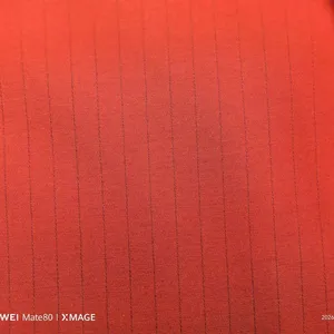 CVC60/40 Anti-static Vertical Striped Twill Fabric 240g Workwear Fabric thumbnail-1