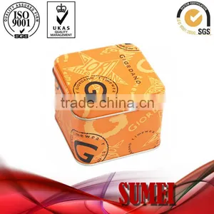 Custom Square Watch Tin Box Packaging thumbnail-1