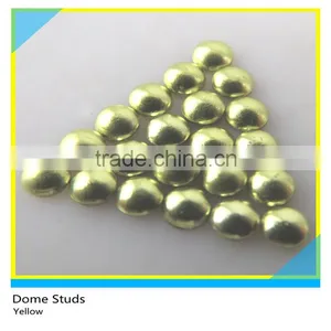 Hotfix Loose Aluminum Dome Studs Rose Brass Studs Iron on Half Round Studs thumbnail-4