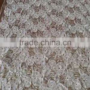 2016 Fashion Lace Accessory Hot 100 Cotton Fabric Net Lace Fabrics for Wedding thumbnail-6