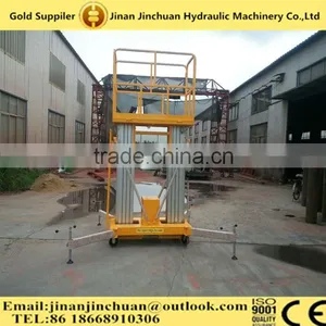 Hydraulic Double Column Aluminum Alloy Elevator/double Mast Aluminum Alloy Lift Platform thumbnail-1