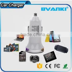 Promotional Output DC 5V 2.1A Double Speed Fast Charge Aluminum Alloy Universal Portable Dual USB Car Charger Wholesale thumbnail-3