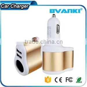 Brand New Multi Socket DC 12V/24V Dual Port Car Cigarette Lighter Splitter USB Plug Charger High Quality Online Shopping India thumbnail-1