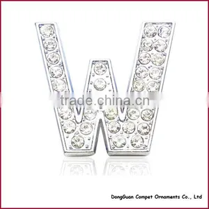 Diy Pet Collar Accessories Alloy Alphabets 30mm Full Rhinestone Slide Letters thumbnail-5