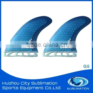 High Maneuverable Fcs/Future Quads Fin, Durable and Economy Epoxy Resin Fiberglass Honeycomb Side Fin, Wooden Rear Fin thumbnail-4