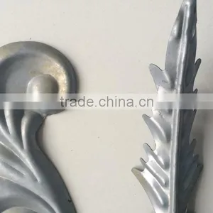 Decorative Wrought Iron Stamping Ornaments /new Type Wrought Iron Gate Ornament Cast Stamping Flower and Leaf thumbnail-2
