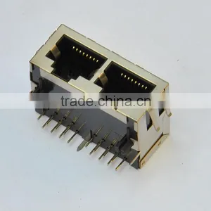Multi-Port 8 Pin Pcb RJ45 Connector thumbnail-1