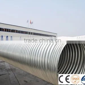 Hot Dipped Galvanized Spiral Steel Pipe With Corrugated thumbnail-5