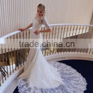 Long Sleeve Vintage Wedding Dress thumbnail-2