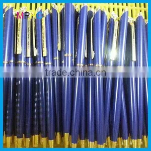 Popular Promotional Slim Thin Cross Hotel Used Metal Ball Pen With Epoxy Logo thumbnail-6