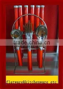 Stainless Steel Colored Faltware Set HH-5692 thumbnail-1
