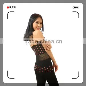 Ladies Seamless Burnout Tank Top With Mesh and Jacquard thumbnail-4