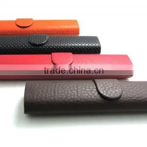 Handwork Folding Leather Glasses Eyewear Case Customize Logo thumbnail-1