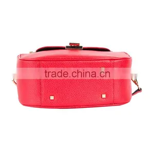 Chinese Red Women Bag Fashion Women Messenger Bags, Leather Shoulder Strap Bag High Quality Leather Crossbody Bag thumbnail-3