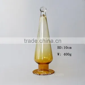 Amber Solid Color Candy Buffet Clear Christmas Glass Storage Jar thumbnail-2