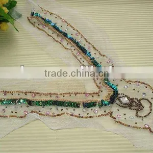 Handmade Beaded Appliques Embroidery Motifs Lace thumbnail-1