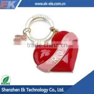 Wholesale Products Custom Made Heart-shaped Metal Keychains thumbnail-1