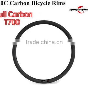 Road Bicycle Wheel Rims 700c 38mm Profile 23mm Width Carbon Road Bike Clincher Wheel Rims Carbon Clincher Wheel Bike Rims thumbnail-2
