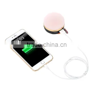 Rechargeable LED Camping Lantern 300 Lumens Portable Power Source Charger for IPhone/Samsung Mobile Phone Smartphone thumbnail-2