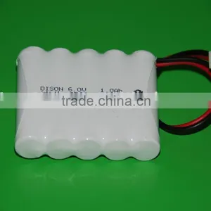70 Degree High Temperature Rechargeable 6v NICD Battery Pack 6000mAh thumbnail-1